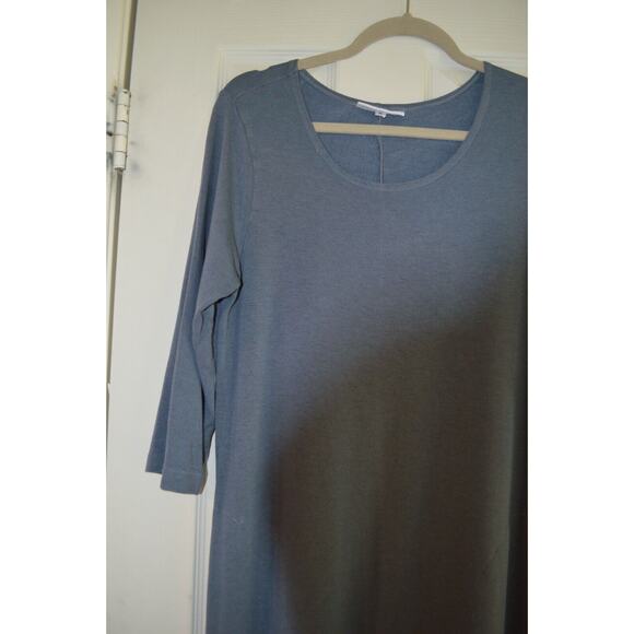 Bryn Walker Women’s Maxi Dress Size Small Greyish Blue W/Pockets USA 1/2 Sleeve - Picture 3 of 9